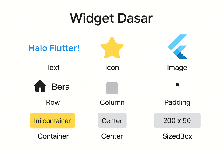 Mengenal dan Menggunakan Widget Dasar di Flutter - Edusoft Center