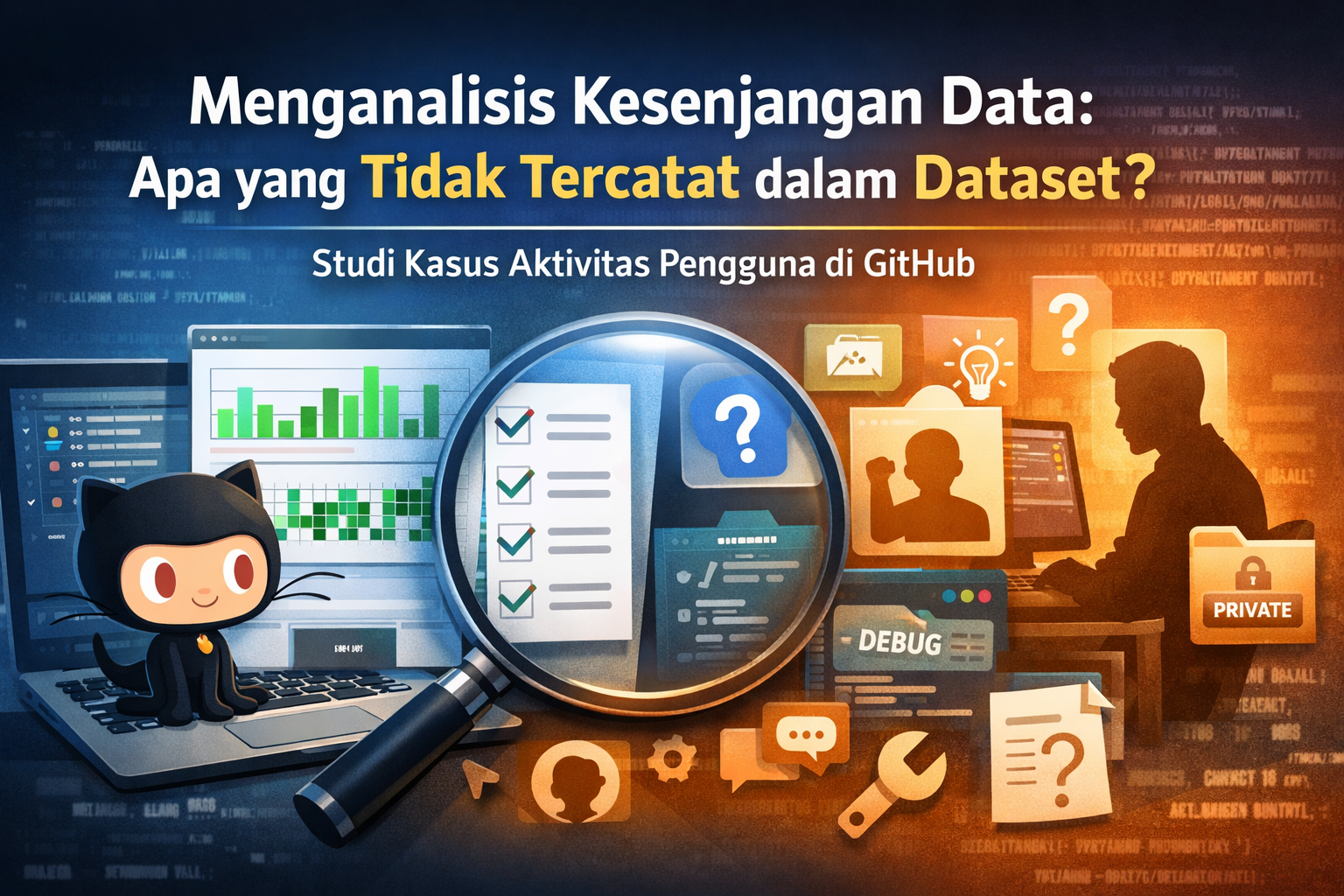 Menganalisis Kesenjangan Data: Apa yang Tidak Tercatat dalam Dataset? Studi Kasus Aktivitas dan Kontribusi Pengguna di GitHub