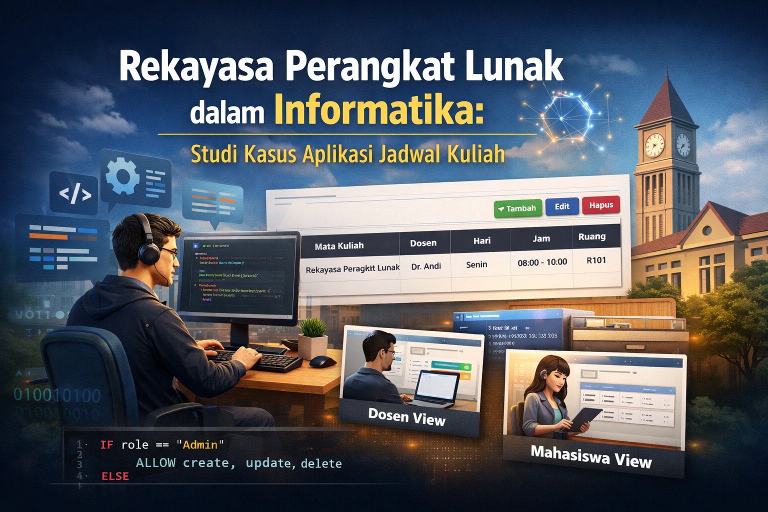 Rekayasa Perangkat Lunak dalam Informatika: Studi Kasus dan Implementasi Aplikasi Manajemen Jadwal Perkuliahan