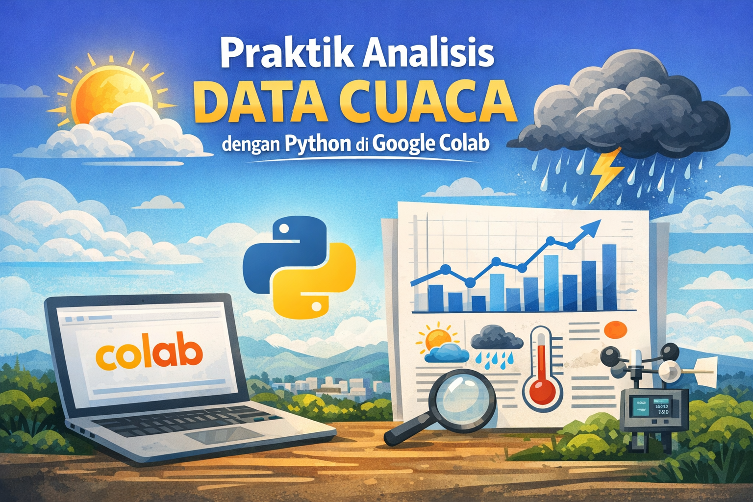 Praktik Analisis Data Cuaca Menggunakan Python di Google Colab untuk Pemula