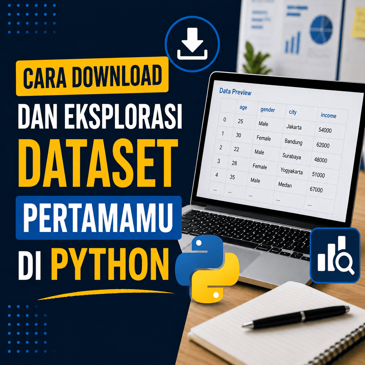 Cara Download dan Eksplorasi Dataset Pertamamu di Python