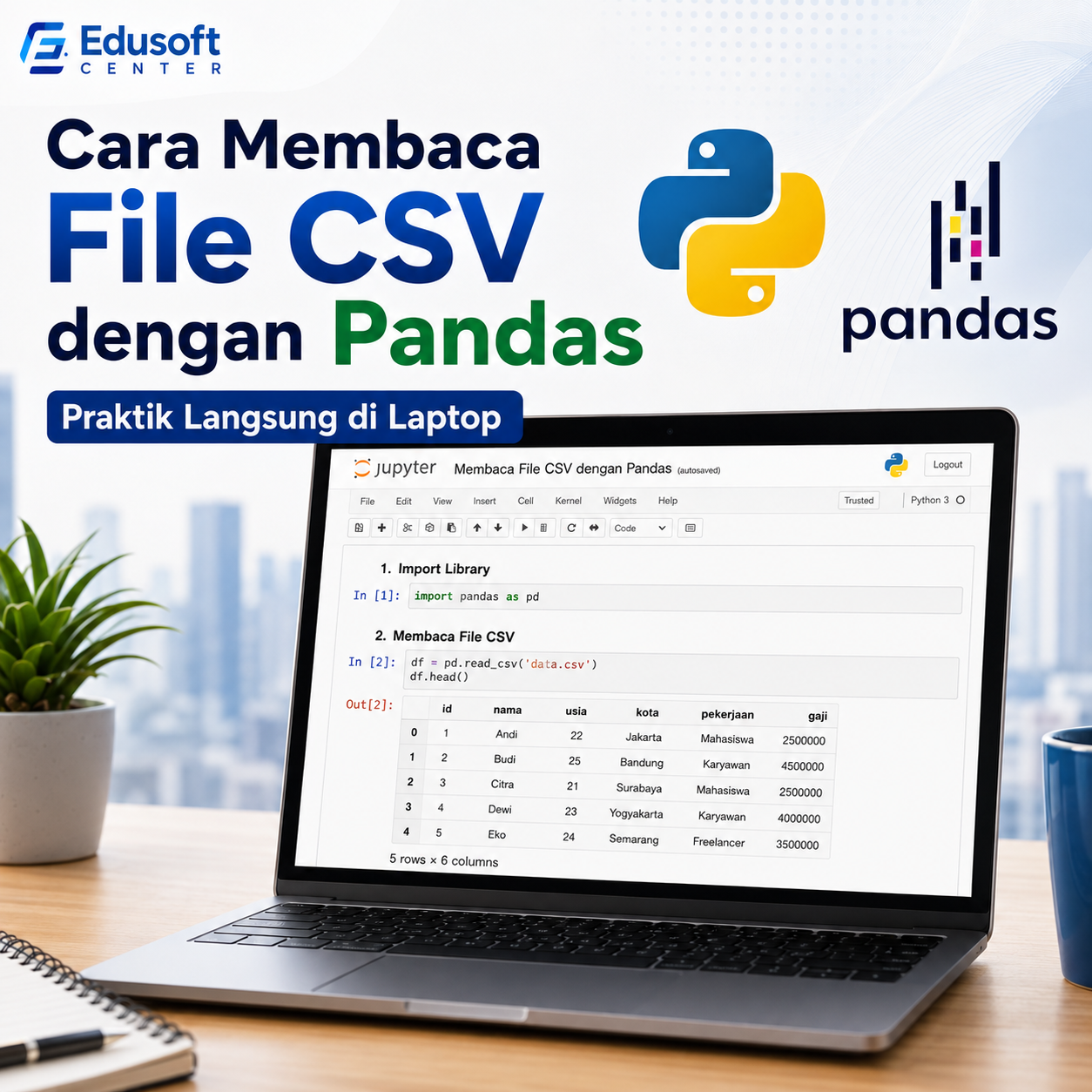 Cara Membaca File CSV dengan Pandas: Dari yang Paling Dasar sampai yang Sering Dipakai