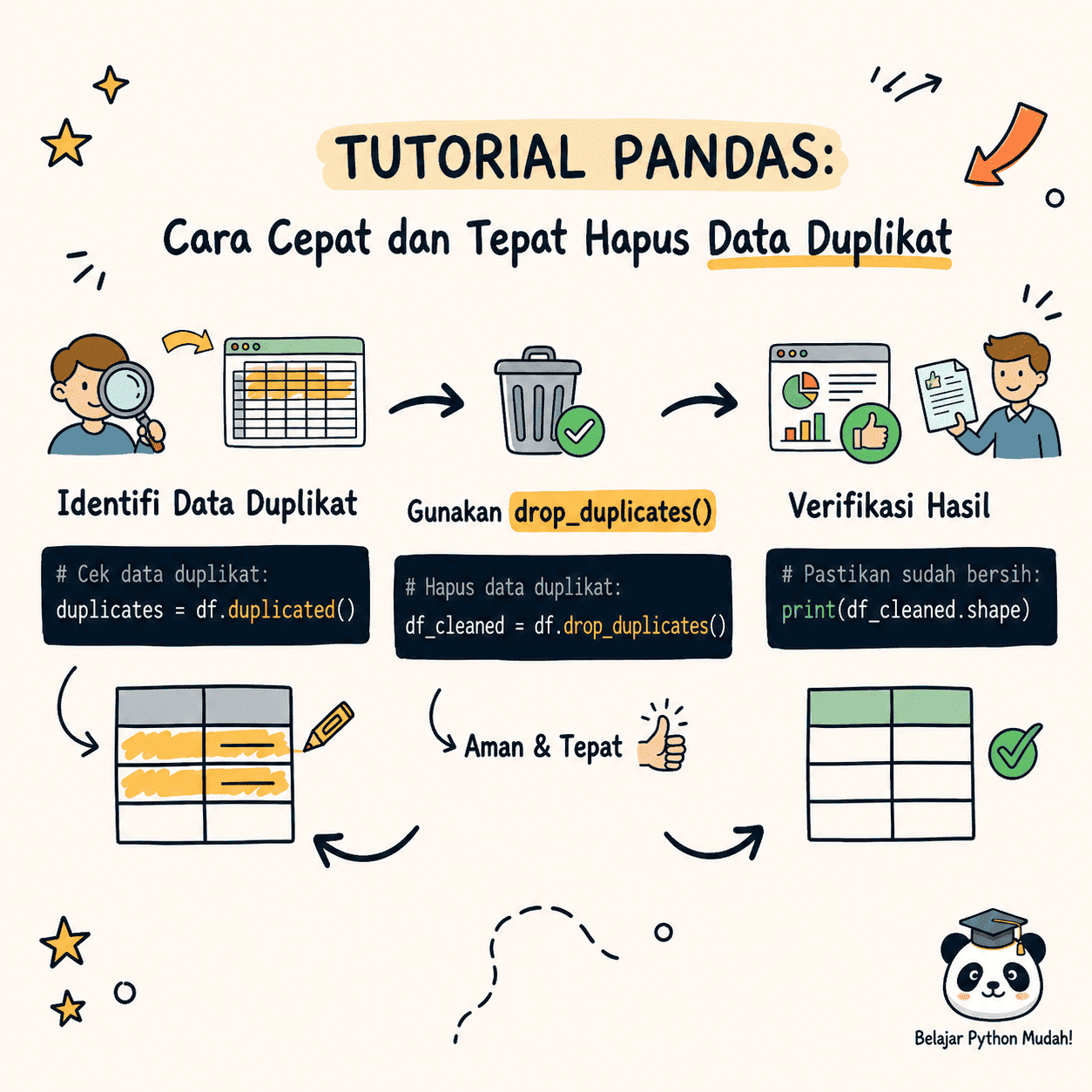 Cara Hapus Data Duplikat di Pandas