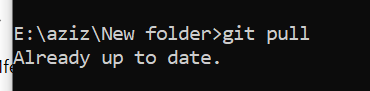 Hasil git pull mengambil perubahan terbaru dari GitHub