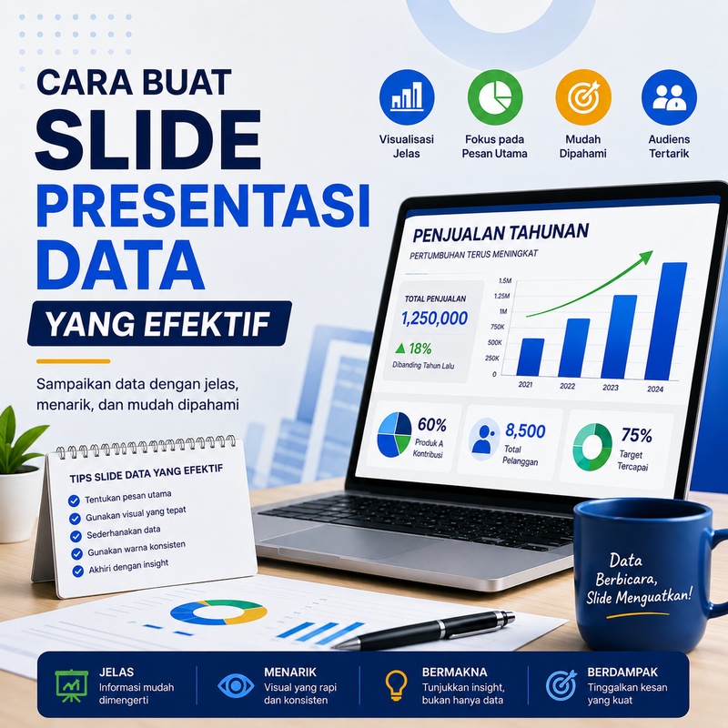 Cara Buat Slide Presentasi Data yang Efektif