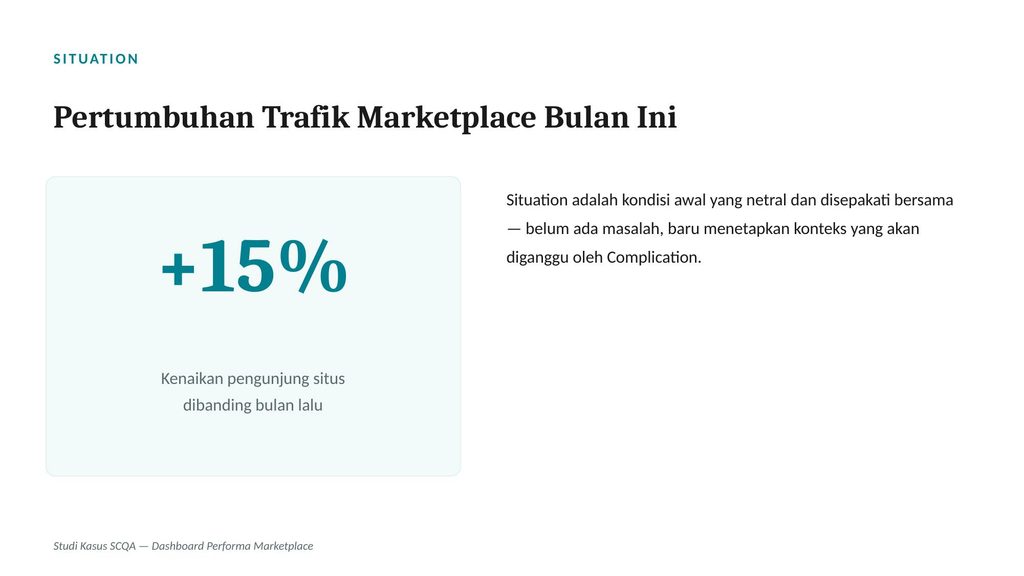 kondisi awal yang netral, belum ada masalah.